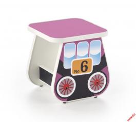 Табурет дитячий HALMAR LOKOMO фіолетовий, фото