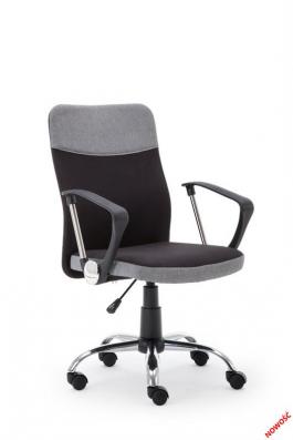 Офісний стілець HALMAR TOPIC Чорно-сірий, фото