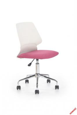Офісний стілець HALMAR SKATE білий-рожевий, фото
