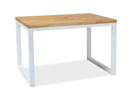 Стіл SIGNAL LORAS II 150х90 натуральне дерево білий, фото