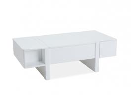 Журнальний столик SIGNAL розкладний MIDO білий, фото
