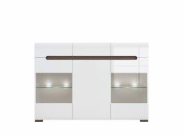 Комод BRW AZTECA KOM2W1D3S/10/15 білий, фото