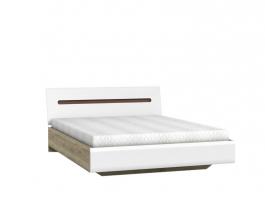 Ліжко AZTECA LOZ 160 білий, дуб сан Ремо, фото