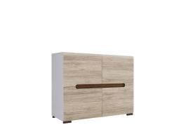Комод AZTECA REG4D/8/11 білий, дуб сан Ремо, фото