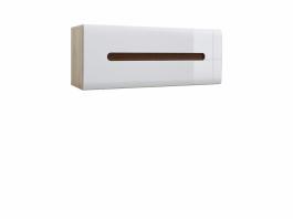 Полка BRW AZTECA SFW1K/4/11 Дуб сан Ремо, Белый блеск, фото