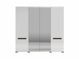 Шкаф BRW AZTECA SZF2D2L/21/22 Белый, фото