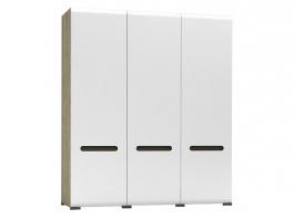 Шафа BRW AZTECA SZF3D/21/18 дуб сан Ремо, білий блиск, фото