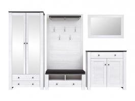 Прихожая BRW ANTWERPEN (REG2L2S/20/9, PAN/16/10, KOM1S/5/10, LUS/7/10, KOM2D1S/10/10), фото