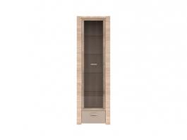 Стелаж BRW Raflo REG1W1S/19/6 Орех, Кремовый, фото