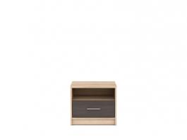 Приліжкова тумба BRW NEPO KOM1S дуб сонома/Венге, фото