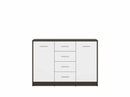 Комод BRW NEPO KOM2D4S Венге/білий мат, фото