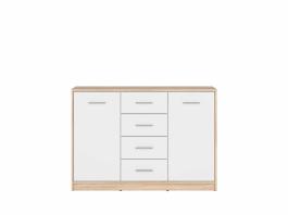 Комод BRW NEPO KOM2D4S Дуб сонома/Белый, фото