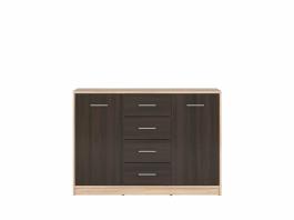 Комод BRW NEPO KOM2D4S дуб сонома/Венге, фото