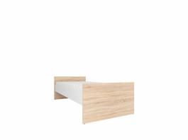 Ліжко BRW NEPO LOZ/90 A (BEZ WKŁADU, BEZ MATERACA) дуб сонома/білий, фото