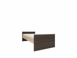 Ліжко BRW NEPO LOZ/90 A (BEZ WKŁADU, BEZ MATERACA) Венге/дуб сонома, фото
