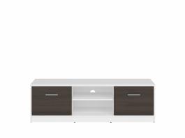 Тумба под телевизор BRW NEPO RTV2D Белый/Венге, фото