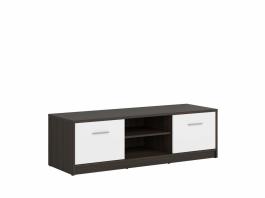 Тумба под телевизор BRW NEPO RTV2D Венге/Белый мат, фото