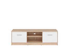 Тумба під телевізор BRW NEPO RTV2D дуб сонома/білий, фото