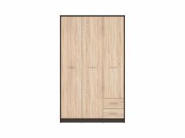 Шкаф BRW NEPO SZF3D2S Венге/Дуб сонома, фото