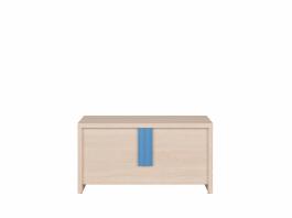 Корпусный BRW ящик CAPS KUF Светлый дуб belluno / Синий, фото