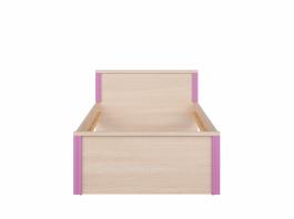 Кровать BRW CAPS LOZ_90 (bez materaca, bez wkładów) Светлый дуб belluno / Розовый, фото