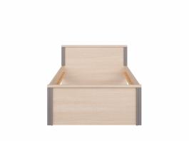 Кровать BRW CAPS LOZ_90 (bez materaca, bez wkładów) Светлый дуб belluno / Серый, фото