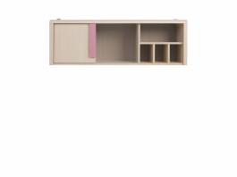 Полиця BRW CAPS SFW1D_120 Світлий дуб belluno / Рожевий, фото