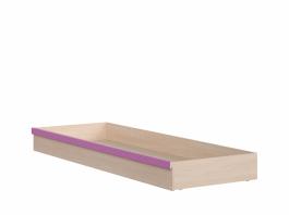 Висувний ящик для ліжка BRW CAPS SZUFLADA Світлий дуб belluno / Рожевий, фото