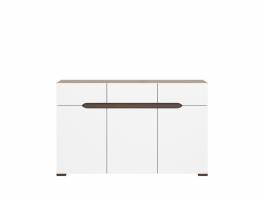 Комод BRW ELPASSO KOM3D3S дуб сан ремо/білий, фото