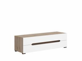 Тумба під телевізор BRW ELPASSO RTV2S дуб сан ремо/білий, фото