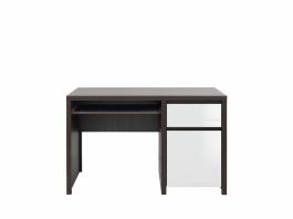 Письменный стол BRW KASPIAN BIU1D1S/120 Венге/Белый блеск, фото