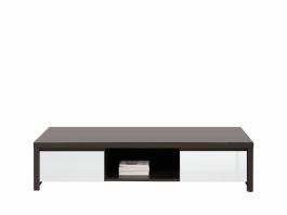 Тумба під телевізор BRW KASPIAN RTV2S Венге/білий блиск, фото