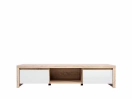 Тумба под телевизор BRW KASPIAN RTV2S Дуб сонома/Белый блеск, фото