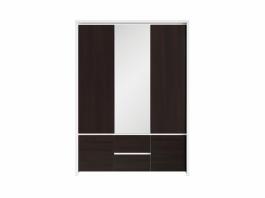 Шафа BRW KASPIAN SZF5D2S білий/Венге, фото