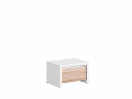 Приліжкова тумба BRW KASPIAN KOM1S білий/дуб монумент, фото
