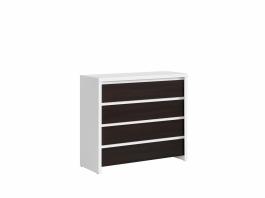 Комод BRW KASPIAN KOM4S білий/Венге, фото