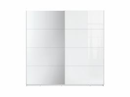 Шафа BRW F27 ( VICTORIA) SZF2D/215/210/4GM Белое / Белое стекло / Зеркало, фото