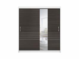 Шкаф BRW ELDA SZAFA/200/32 Белый/Венге, фото