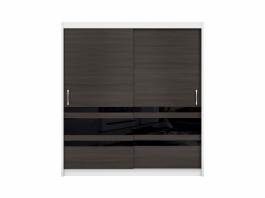 Шкаф BRW ELDA SZAFA/200/16 Белый/Венге, фото