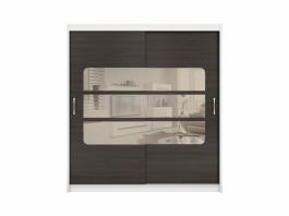 Шкаф BRW ELDA SZAFA/200/14 Белый/Венге, фото