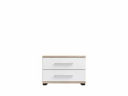 Прикроватная тумба BRW BELINDA KOM2S Дуб санома/Белый, фото