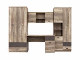 Стенка BRW MALCOLM KOMPLET (BIU1D1S,REG3D2S,SFW2D,SZF2D2S), фото