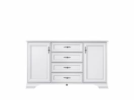 Комод BRW IDENTO KOM2D4S білий, фото