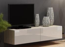 Тумба ТВ CAMA 140 VIGO дуб сонома/білий глянець, фото