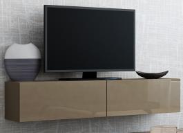 Тумба ТВ CAMA 140 VIGO Латте матовый / Латте глянец, фото