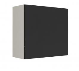 Витрина квадрат CAMA VIGO Белый матовый / Черный глянец, фото