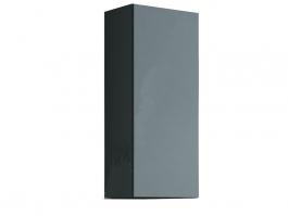 Пенал навісний малий CAMA VIGO Сірий матовий/Сірий глянець, фото