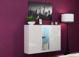 Комод CAMA VIGO білий матовий/білий глянець, фото