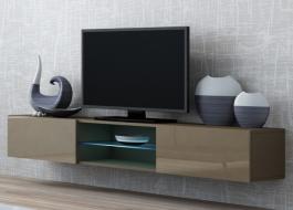 Тумба ТВ CAMA VIGO GLASS Латте матовый / Латте глянец, фото