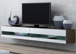 Тумба ТВ CAMA VIGO NEW Лате матовий/білий глянець, фото